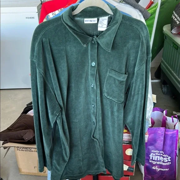 White Stag Green Button Down Shirt - Picture 1 of 1